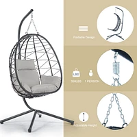 Egg Chair with Stand for Indoor and Outdoor Use