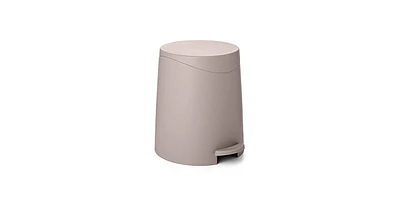 Superio Mini 3 Liter Step On Plastic Bathroom Trash Can with Lid