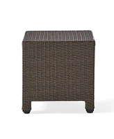 Modern Woven Outdoor Side Table for Patio or Deck