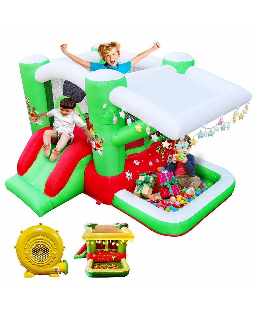 Streamdale Furniture Jolly Christmas Inflatable Bouncy Castle for Festive Fun