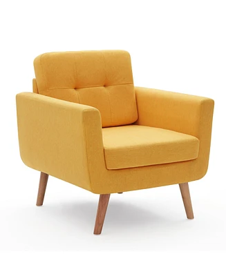 Simplie Fun Mid-Century Accent Chair Comfy, Stylish, Durable for Home or Office