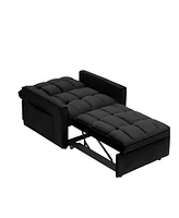 Simplie Fun Versatile Sofa Bed Loveseat, Freestanding Bed, Couch, for Home, Office