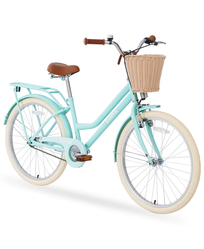 24" Steel Frame Girls Bike for 10+ Years