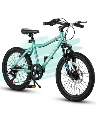 Simplie Fun 20" Kids Bike: 7-Speed, Disc Brake