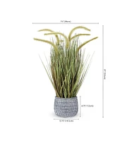 Safavieh Faux Grass 21" Potted Plant