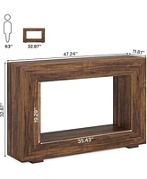 Tribesigns Farmhouse Console Table, 47 Inches Entryway Table with Storage, Industrial Hallway Accent for Living Room, Entrance