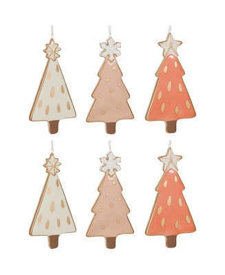 Slickblue Tree Ornament Elegant Holiday Decoration for Christmas Trees and Festive Decor (Set of 6)