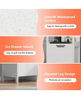 Givimo Bathroom Floor Cabinet Wooden Storage Cabinet