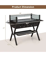 Vebreda Barbecue Charcoal Grills with Wind Guard Seasoning Racks