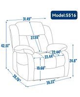 Streamdale Furniture Electric Power Lift Recliner with Massage & Heat