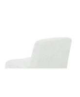 Comfy Armless Accent Chair with Wood Legs
