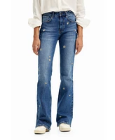 Desigual Women's Daisy flare jeans