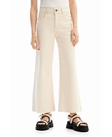 Desigual Women's Cropped culotte jeans