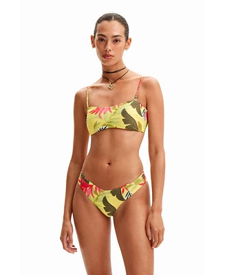 Desigual Women's Tropical bandeau bikini