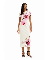 Desigual Women's M. Christian Lacroix orchid midi dress