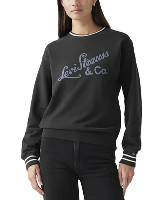 Levi's Women's Heritage Sport Logo Long-Sleeve Sweatshirt