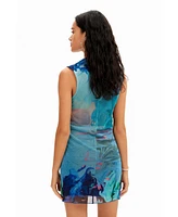 Desigual Women's M. Christian Lacroix tulle mini dress