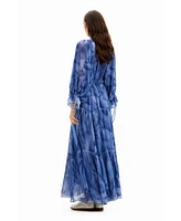 Desigual Women's Long tie dress