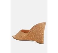 London Rag Shiloy Cork Wedge Sandals