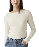 Levi's Women's Cotton Lightweight Slub Long-Sleeve Top