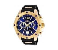 Invicta Men's I-Force Quartz Chronograph Blue Dial Polyurethane Watch