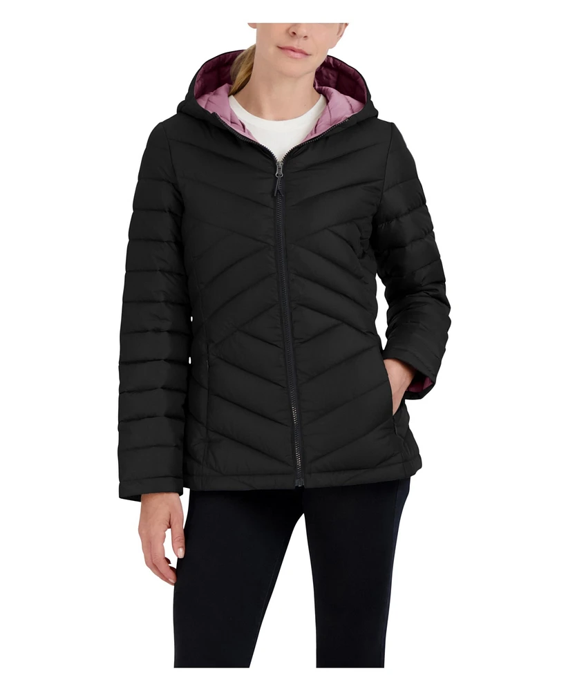 Hfx Women's Lightweight Packable Quilted Puffer Jacket