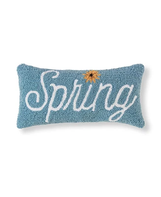 C&F Home 10" x 20" Spring Flower Hooked Small Petite Throw Pillow