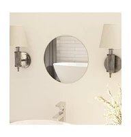 vidaXL Frameless Mirror Round 11.8" Glass