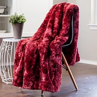 Chanasya Premium Wolf Faux Fur Throw Blanket - Soft