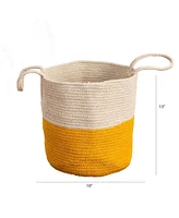 Slickblue Handmade Natural Cotton Woven Basket