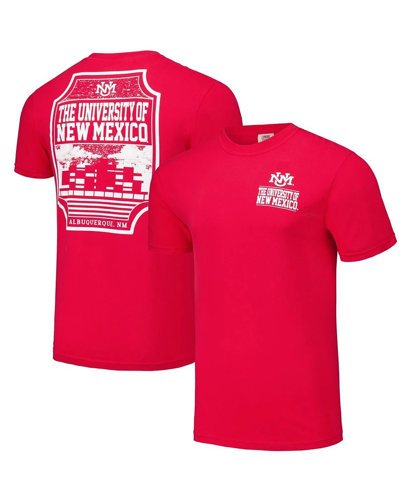 Image One Men's Cherry New Mexico Lobos Logo Campus Icon T-Shirt