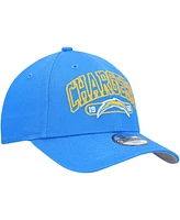 New Era Big Boys and Girls Powder Blue Los Angeles Chargers Outline 9FORTY Adjustable Hat