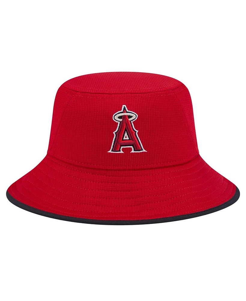 New Era Men's Red Los Angeles Angels Game Day Bucket Hat