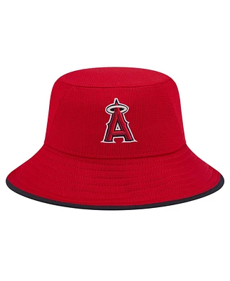 New Era Men's Red Los Angeles Angels Game Day Bucket Hat