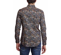 Paisley & Gray Men's Brian Slim-Fit Floral Button-Down Shirt