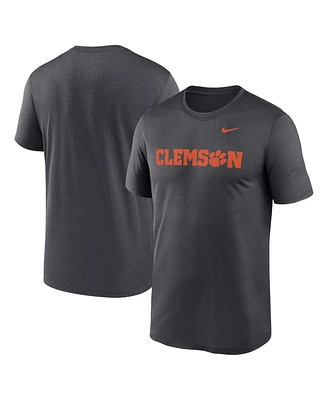 Nike Men's Anthracite Clemson Tigers Primetime Legend Wordmark T-Shirt