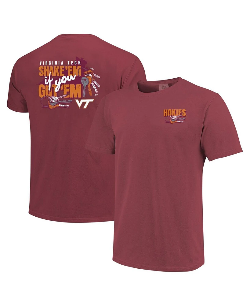 Image One Men's and Women's Maroon Virginia Tech Hokies Hyper Local Key Shaker T-Shirt