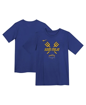 Nike Preschool Royal Seattle Mariners City Connect Large Logo T-Shirt