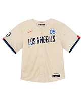 Nike Baby Boys and Girls Freddie Freeman Cream Los Angeles Dodgers 2024 City Connect Limited Player Jersey