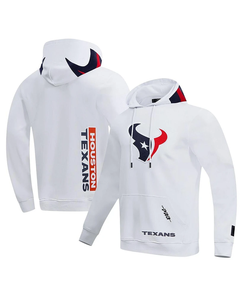 Pro Standard Men's White Houston Texans Team Logo Away Pullover Hoodie