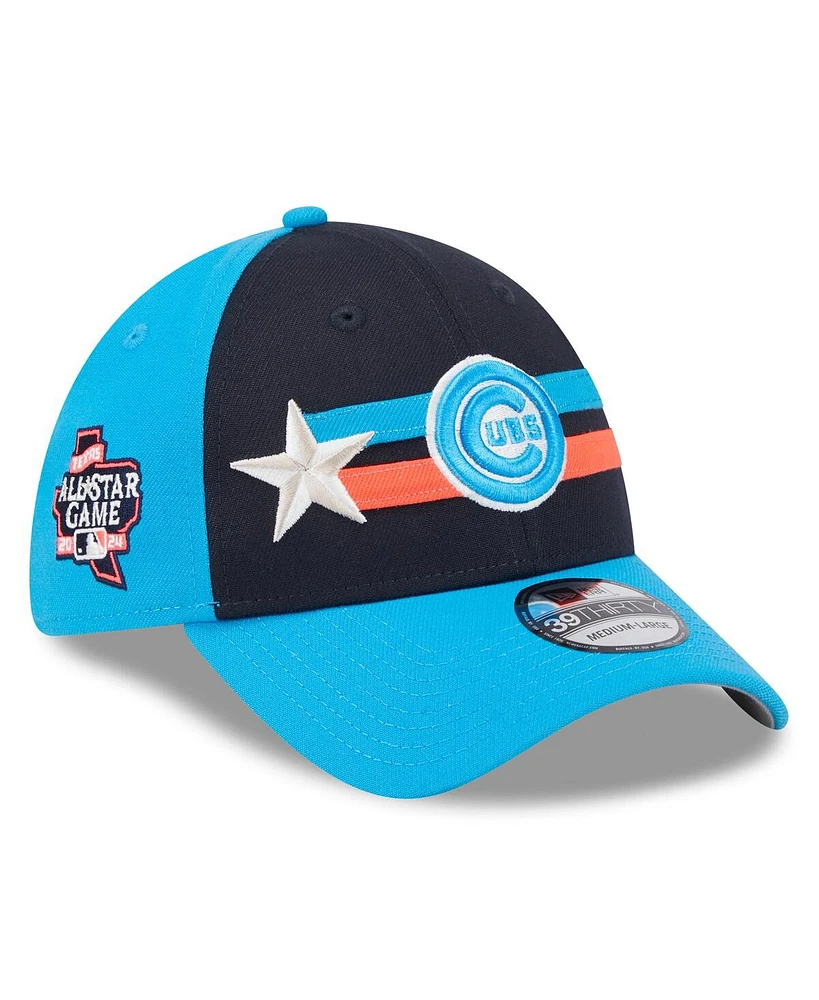 New Era Men's Navy/Light Blue Chicago Cubs 2024 Mlb All-Star Game 39THIRTY Flex Hat