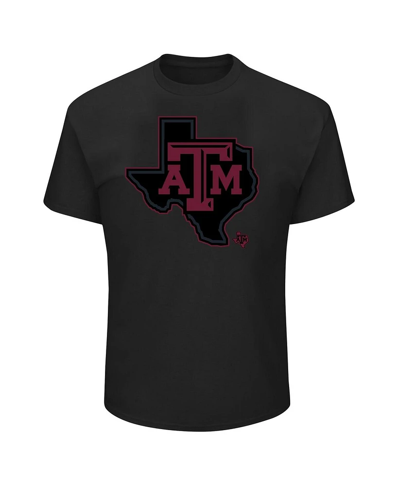 Profile Men's Black Texas A&M Aggies Big Tall Pop T-Shirt