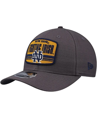 New Era Men's Charcoal Notre Dame Fighting Irish Team Elevated 9SEVENTY Adjustable Hat