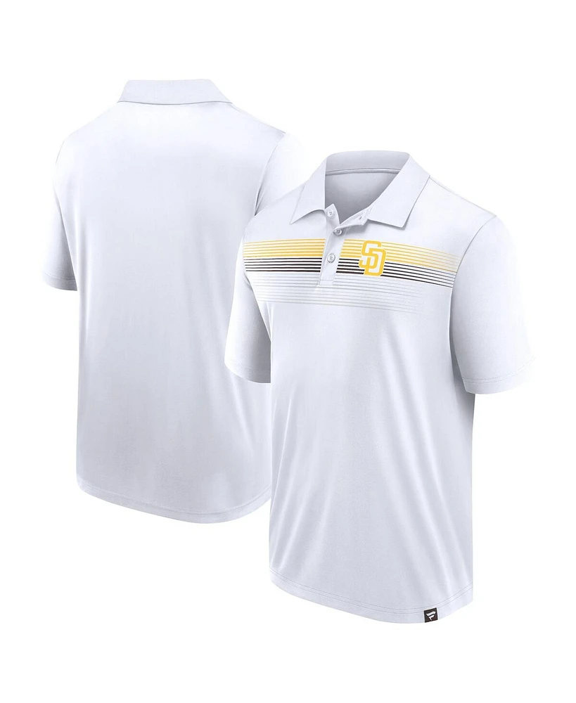 Fanatics Men's White San Diego Padres Big Tall Victory for Us Interlock Polo