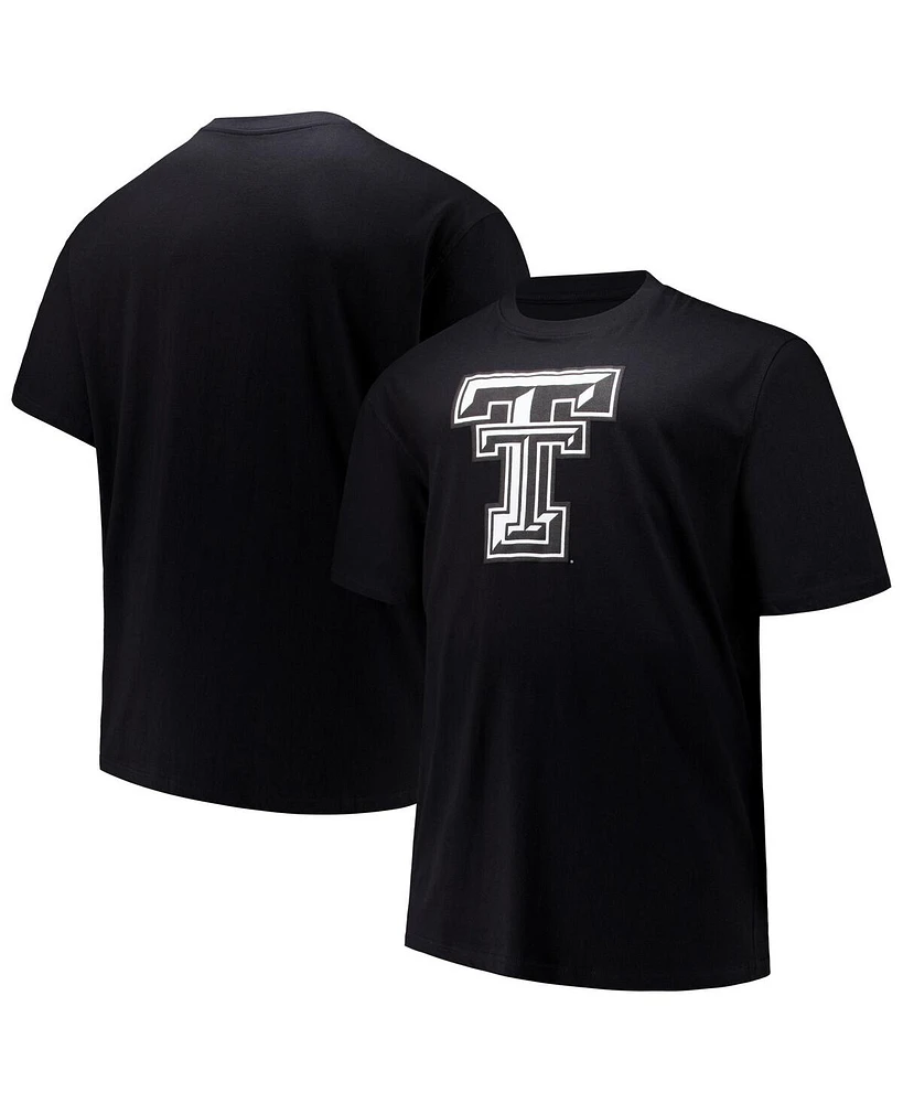 Profile Men's Black Texas Tech Red Raiders Big Tall Pop T-Shirt