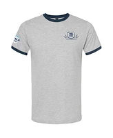 Trackhouse Racing Team Collection Men's Heather Gray/Navy Ross Chastain Busch Light Ringer T-Shirt