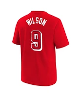 Nike Big Boys and Girls A'ja Wilson Red Usa Basketball 2024 Summer Olympics Name Number T-Shirt