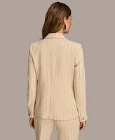 Donna Karan New York Women's Pinstripe Double-Breasted Blazer