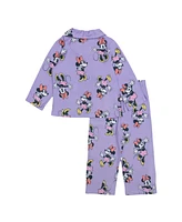 Minnie Mouse Toddler Girl Long Sleeve Collared 2-Piece Set