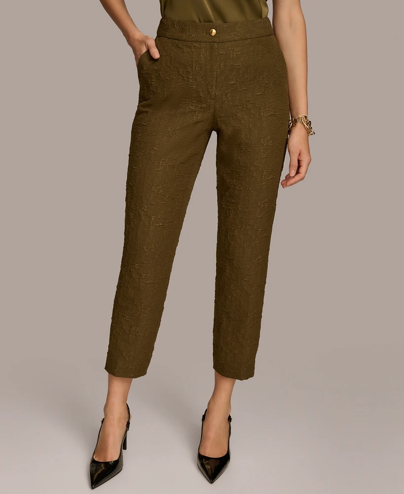 Donna Karan New York Women's Textured Ankle Pants